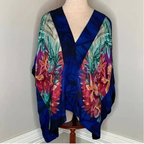 NWT Desigual Siracusa Oriental Inspo Batwing Blouse Multi-Colored Size Small - Picture 6 of 12
